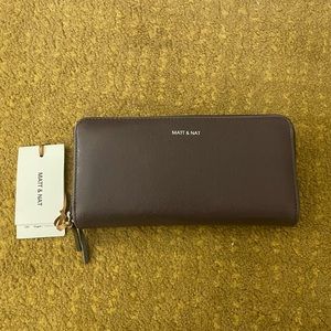 MATT & NAT Sublime Vegan Wallet in Colour Fig NWT
